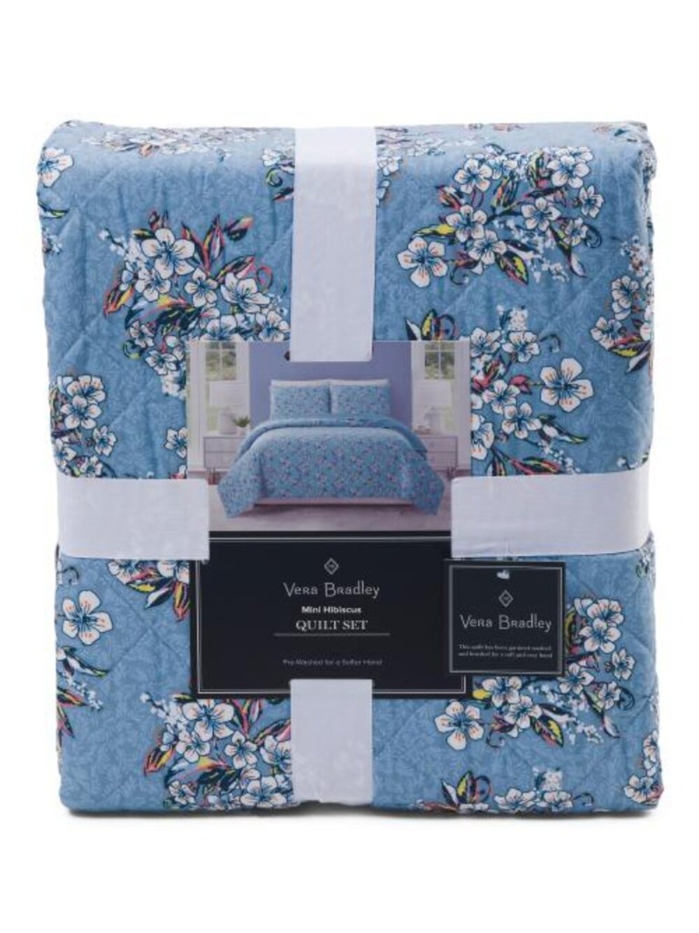 VERA BRADLEY Hibiscus Quilt Set